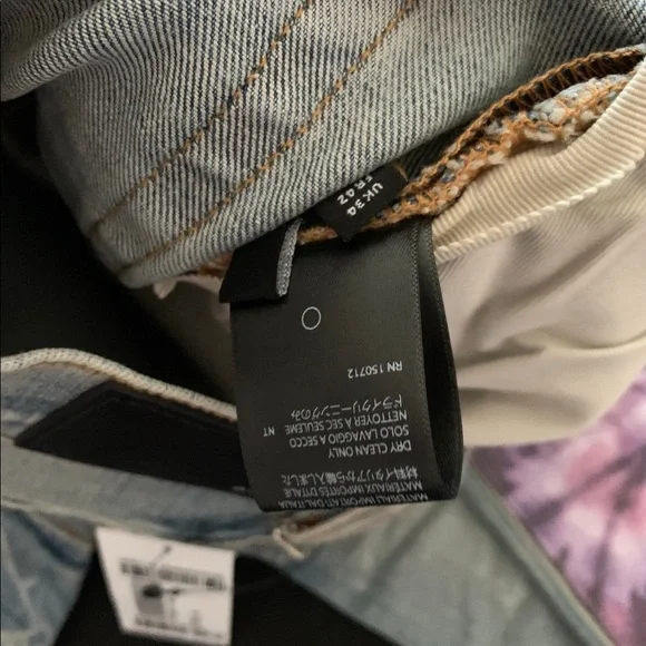 Brand new Amiri art tie dye patch Jeans original indigo - Picture 5 of 7